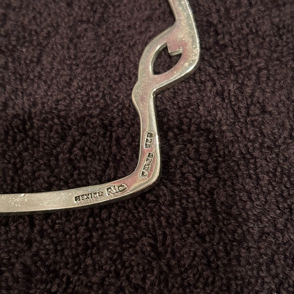 Erika Hult De Corral RIC Geometric Sterling 18” Modernist Necklace. - Picture 3 of 6